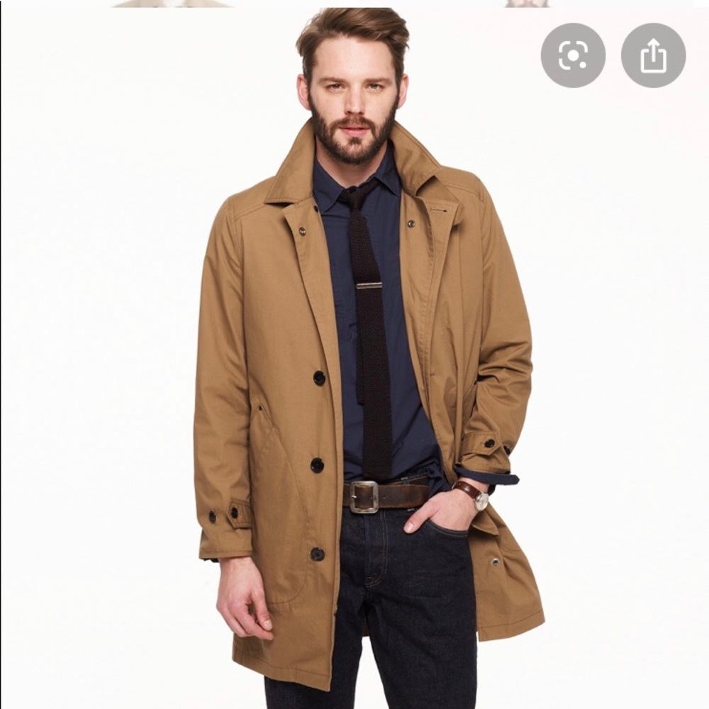 J.Crew Mens Wedgewood Trench